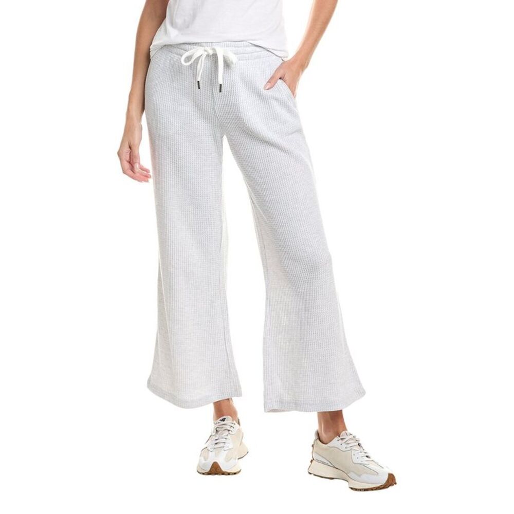 Chaser Womens  Waffle Thermal Brandy Jogger Pant, Grey